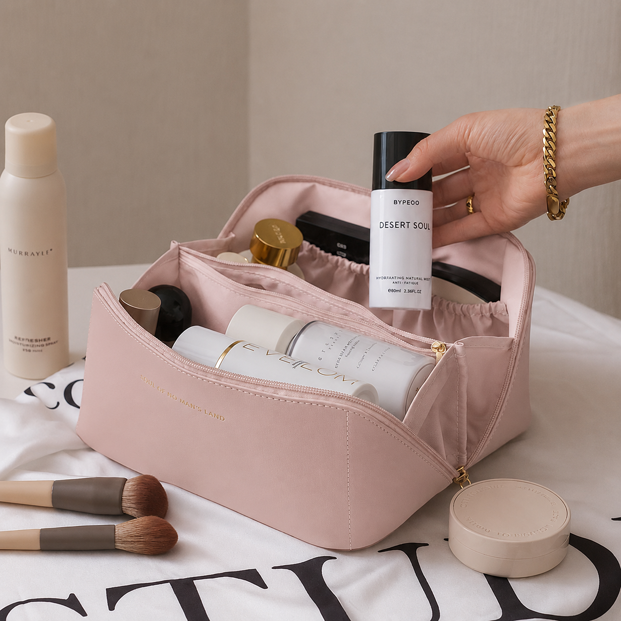 Luxury Travel Makeup Organizer Bag