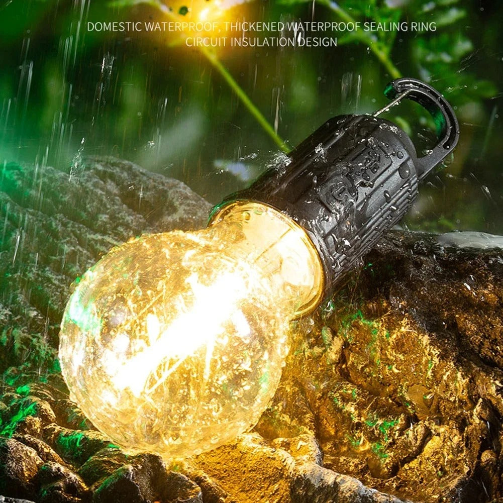 Waterproof LED USB Rechargeable Camping Light Bulb with Hook