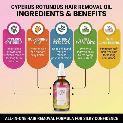 CYPERUS PERMANENT HAIR REMOVAL OIL