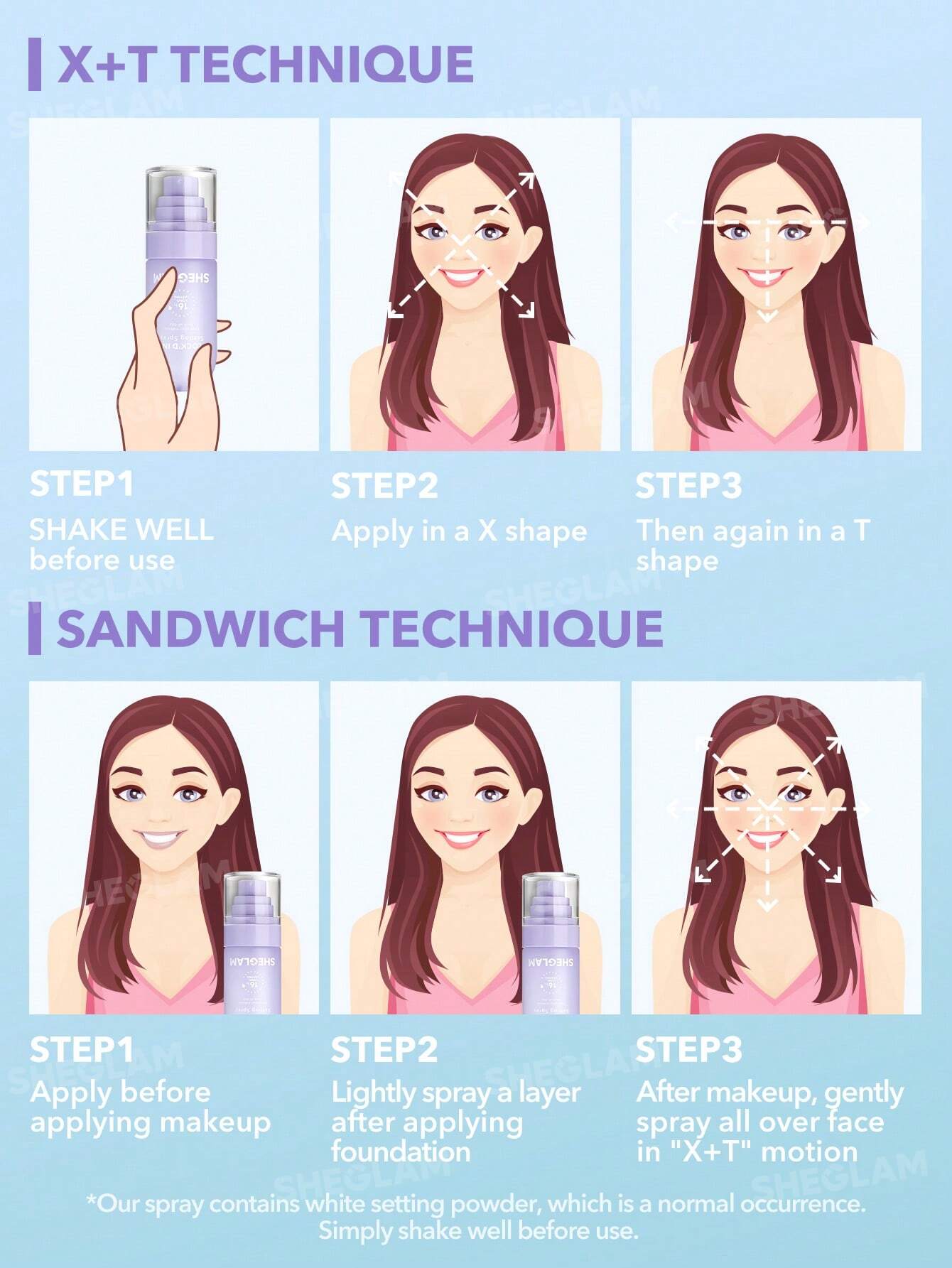 100% Original SHEGLAM  Lock'd In Setting Spray