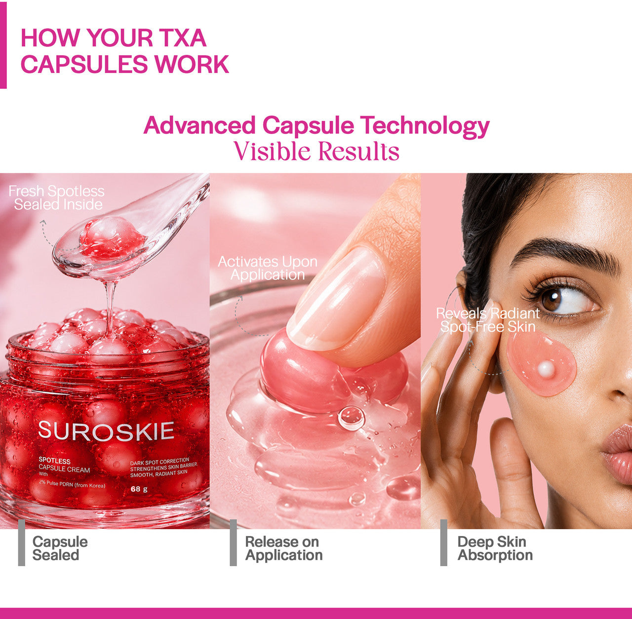 Korean Suroskie Spotless TXA Capsule Cream  ( Open & Check Before Delivery)