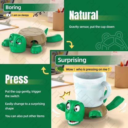 Turtle Coaster with Funny Expression | Turtle Cup Holder