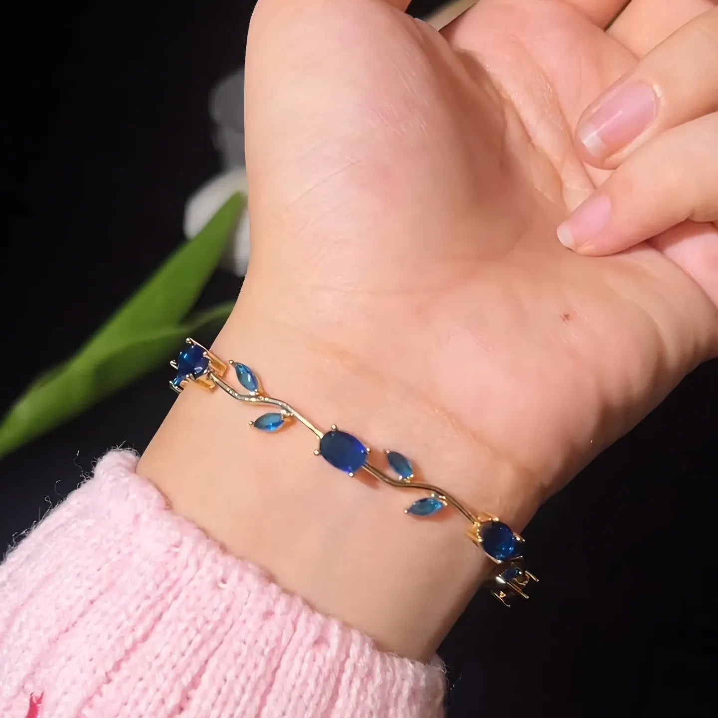 Tulip Flower Bracelet🌷💎