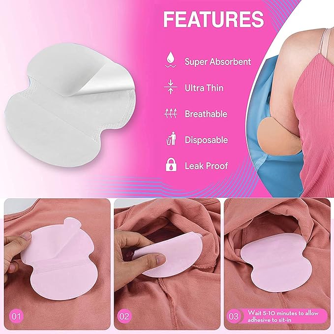 Disposable Underarm Sweat Pads For Men and Women