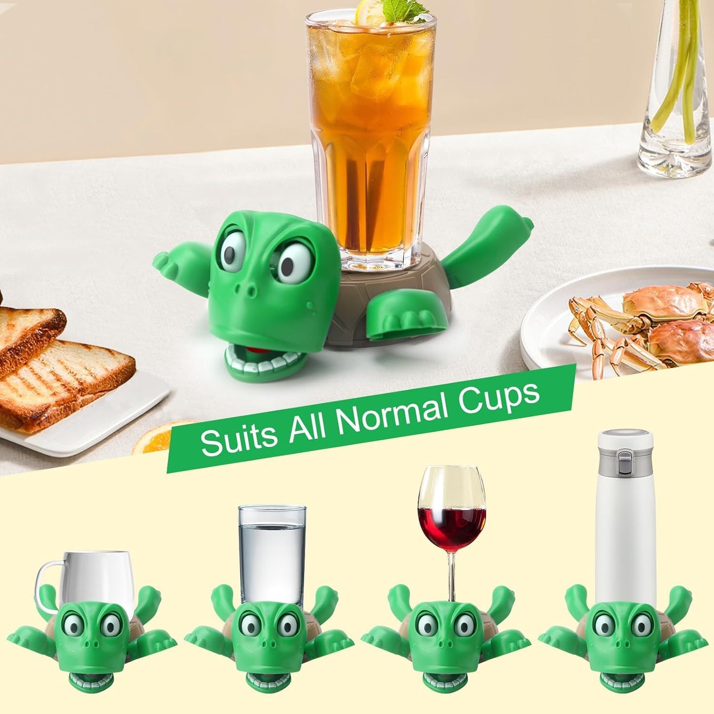Turtle Coaster with Funny Expression | Turtle Cup Holder
