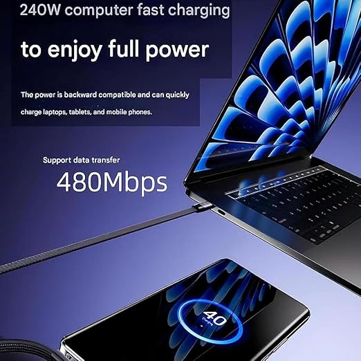 240W Multipurpose Foldable Fast Charging Phone Holder Cable