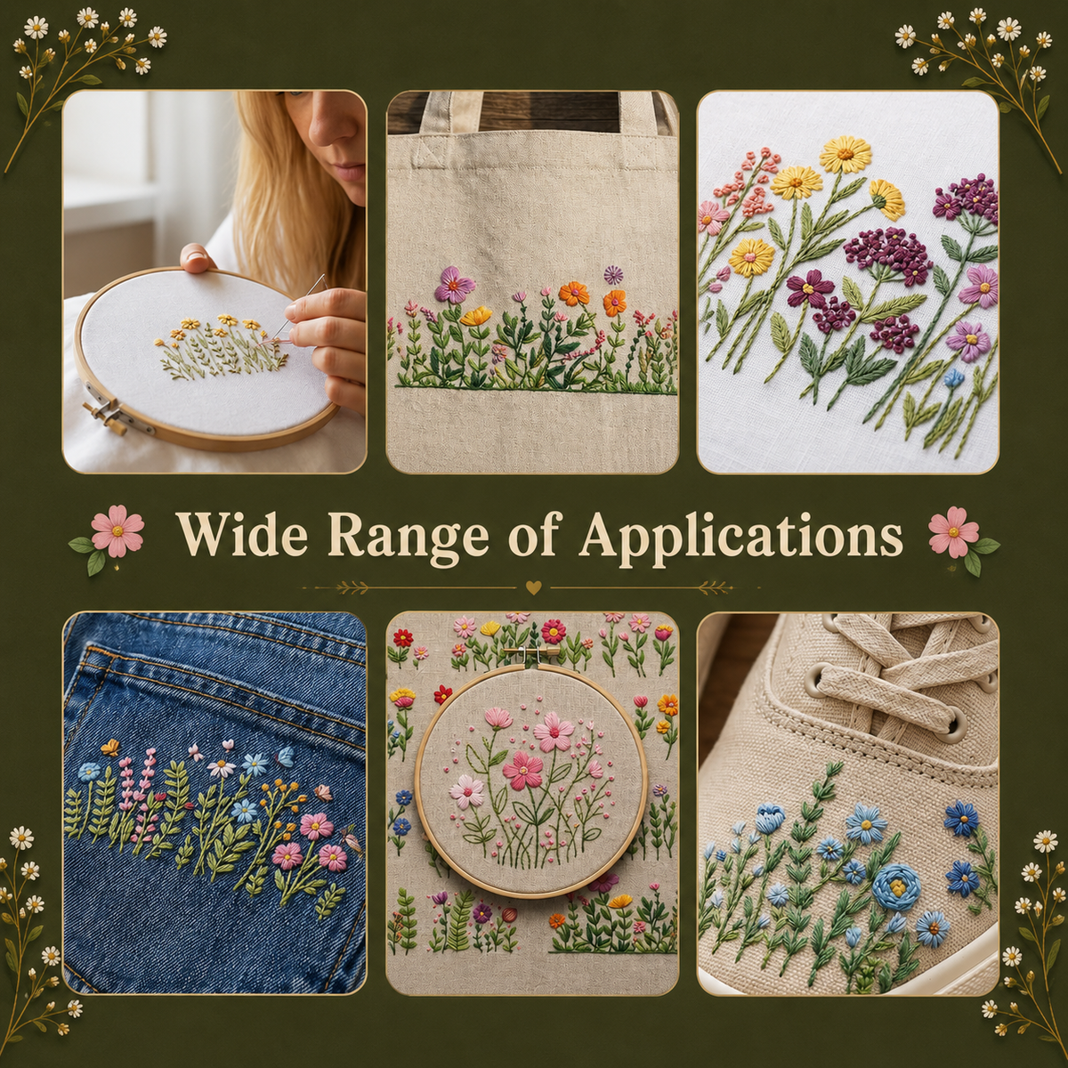 Embroidery Learning & practicing Stitch Book (with kit +143 design)
