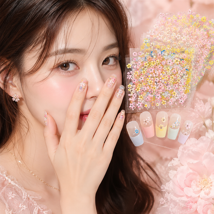 3D Floral Nail Art Stickers