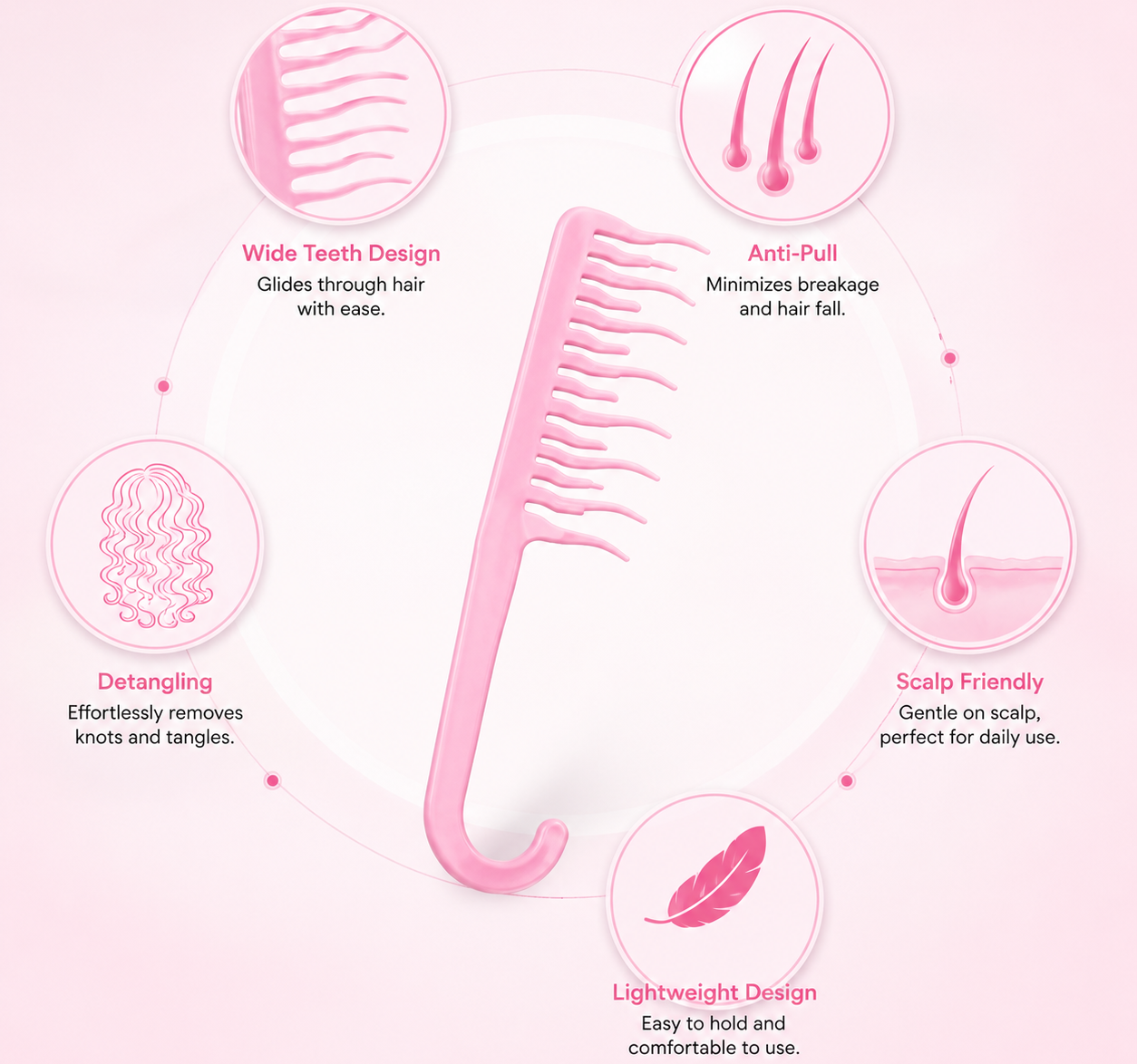 Curly Hair Styling Comb