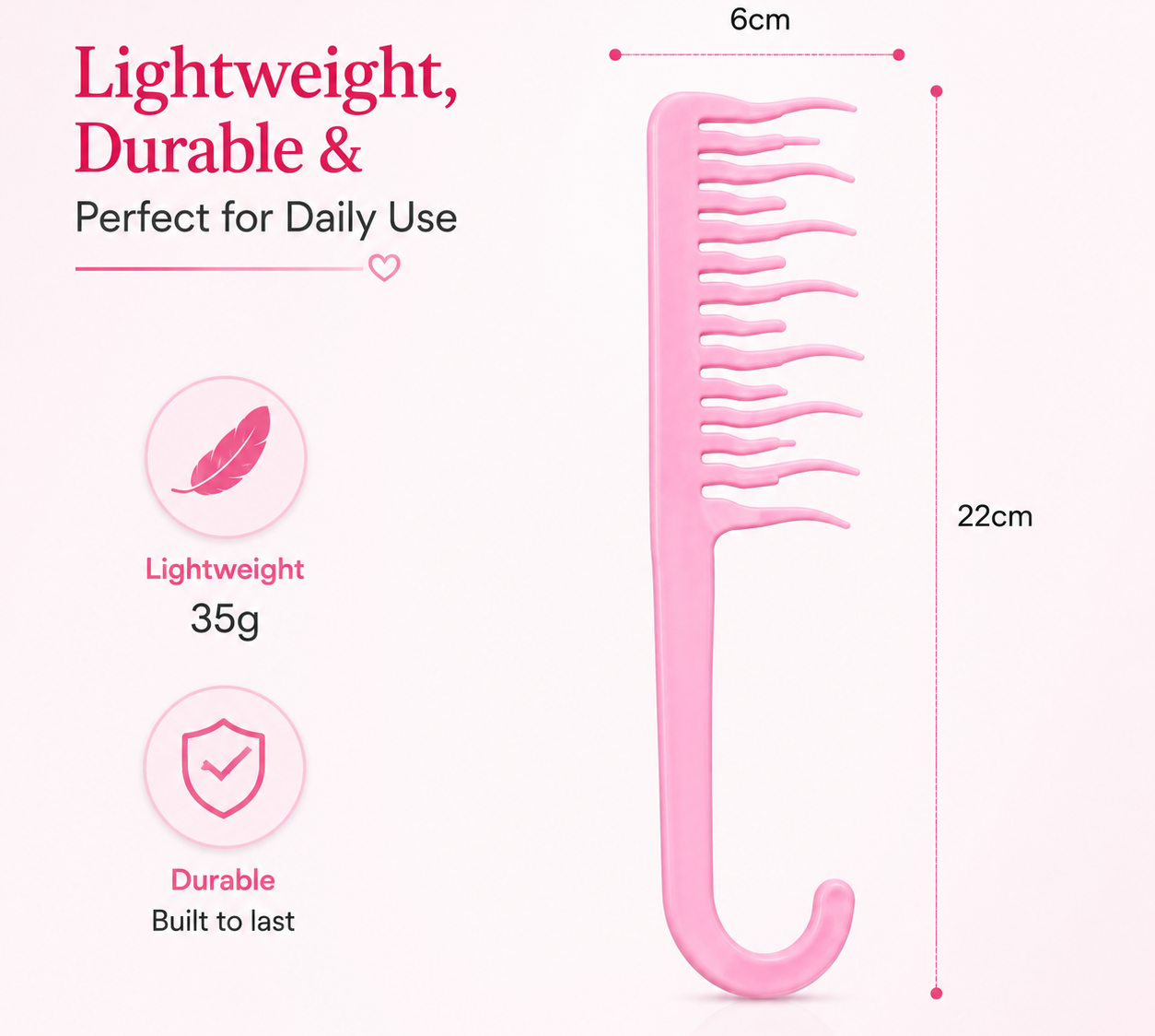 Curly Hair Styling Comb