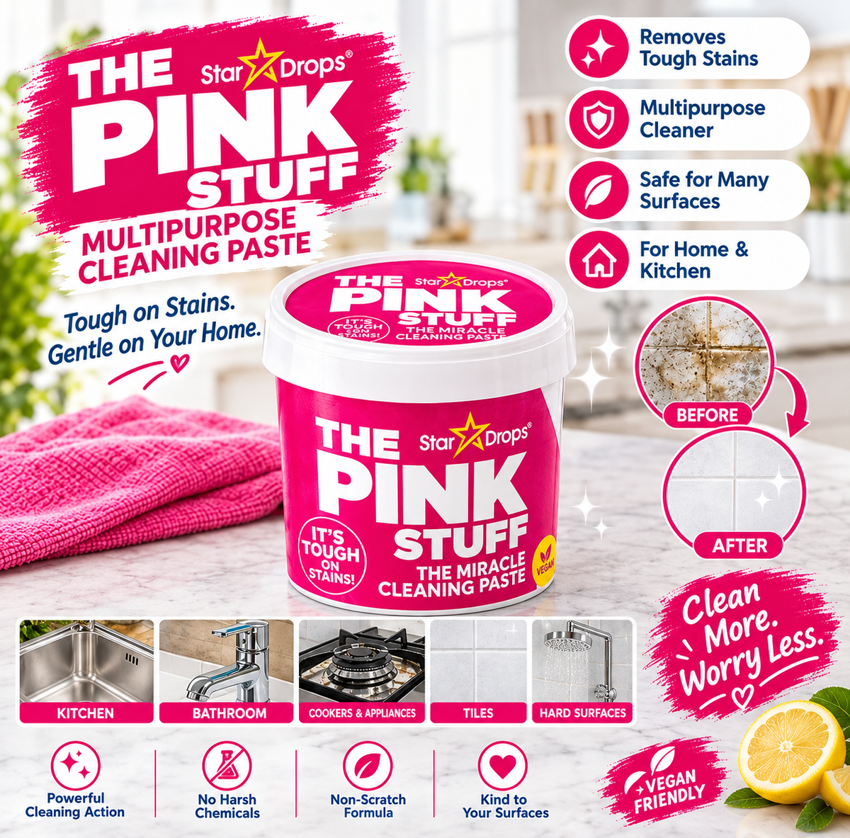 THE PINK STUFF MIRACLE CLEANING PASTE