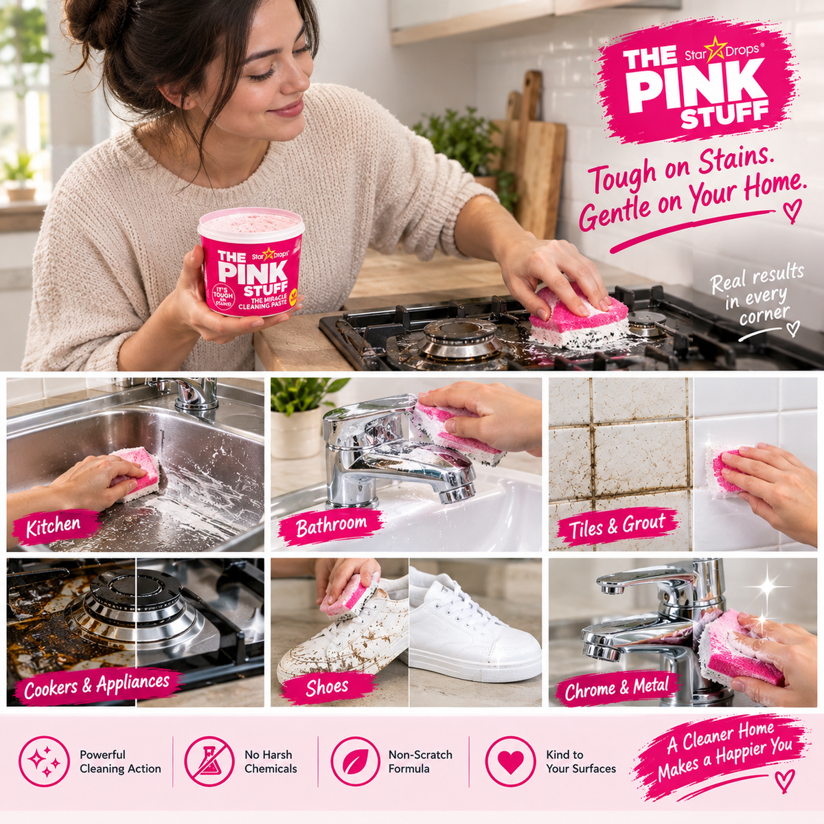 THE PINK STUFF MIRACLE CLEANING PASTE