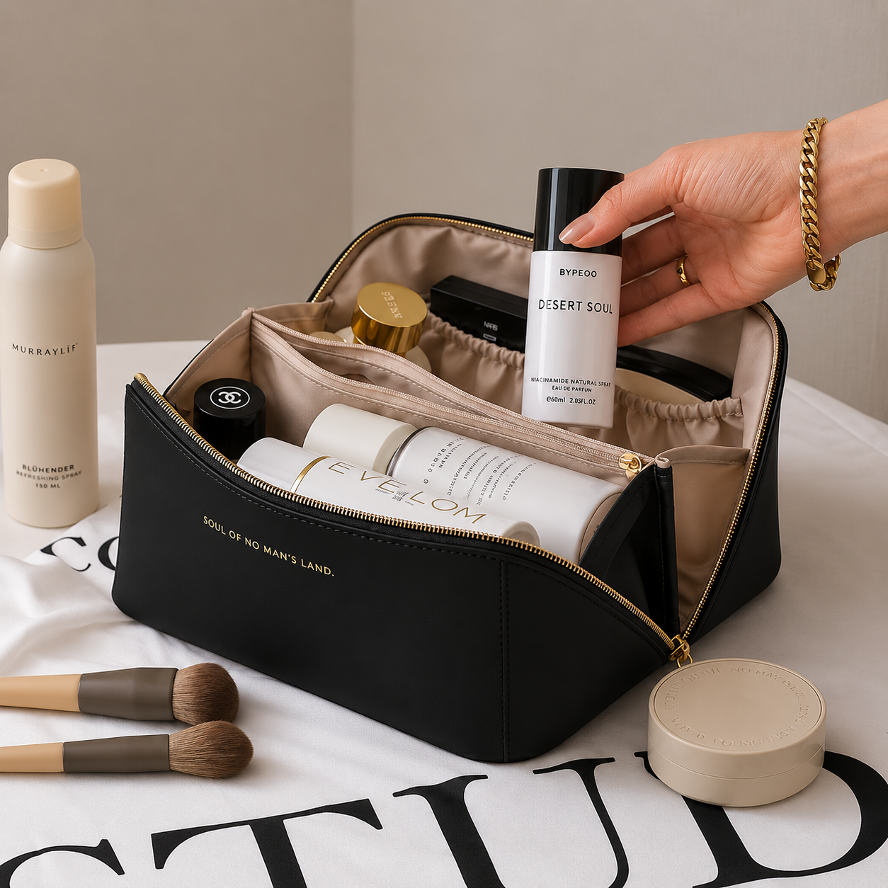 Luxury Travel Makeup Organizer Bag