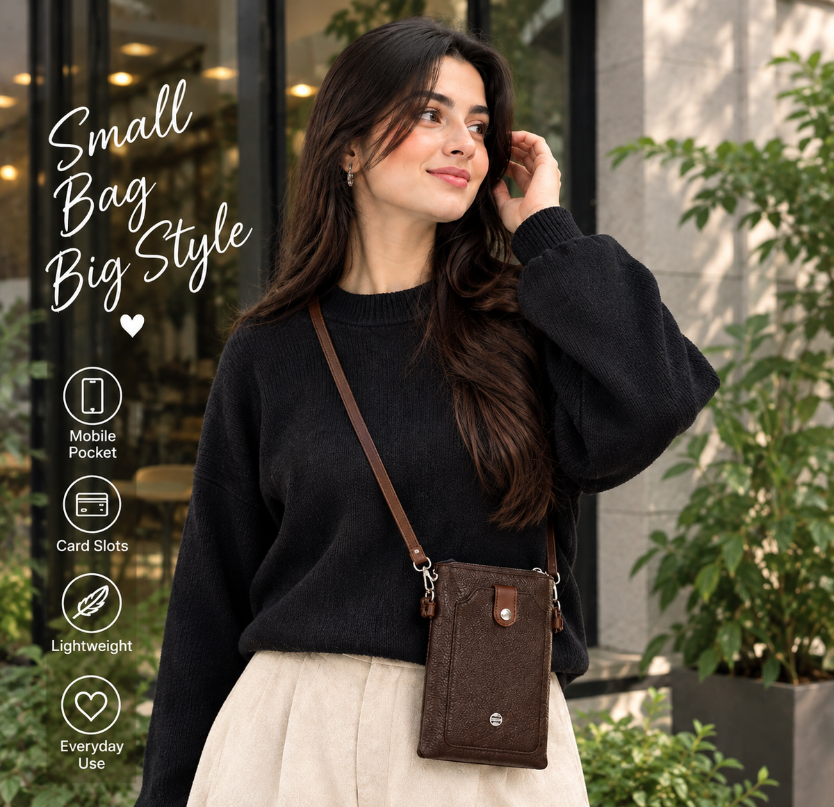 Crossbody Lady Charm Sling Bag👜