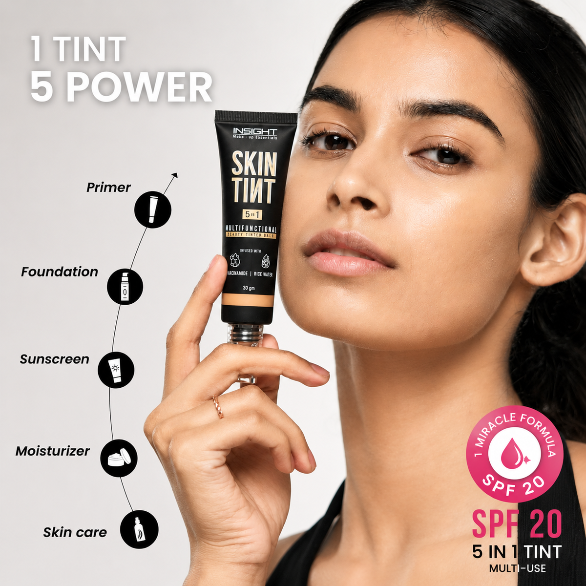Skin Tint 5 In 1 Multifunctional Serum Foundation