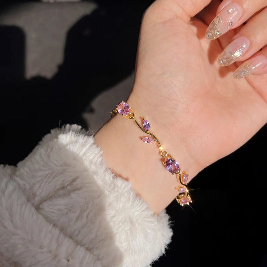 Tulip Flower Bracelet🌷💎