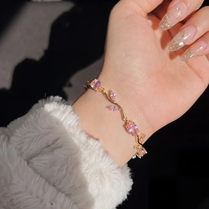 Tulip Flower Bracelet🌷💎