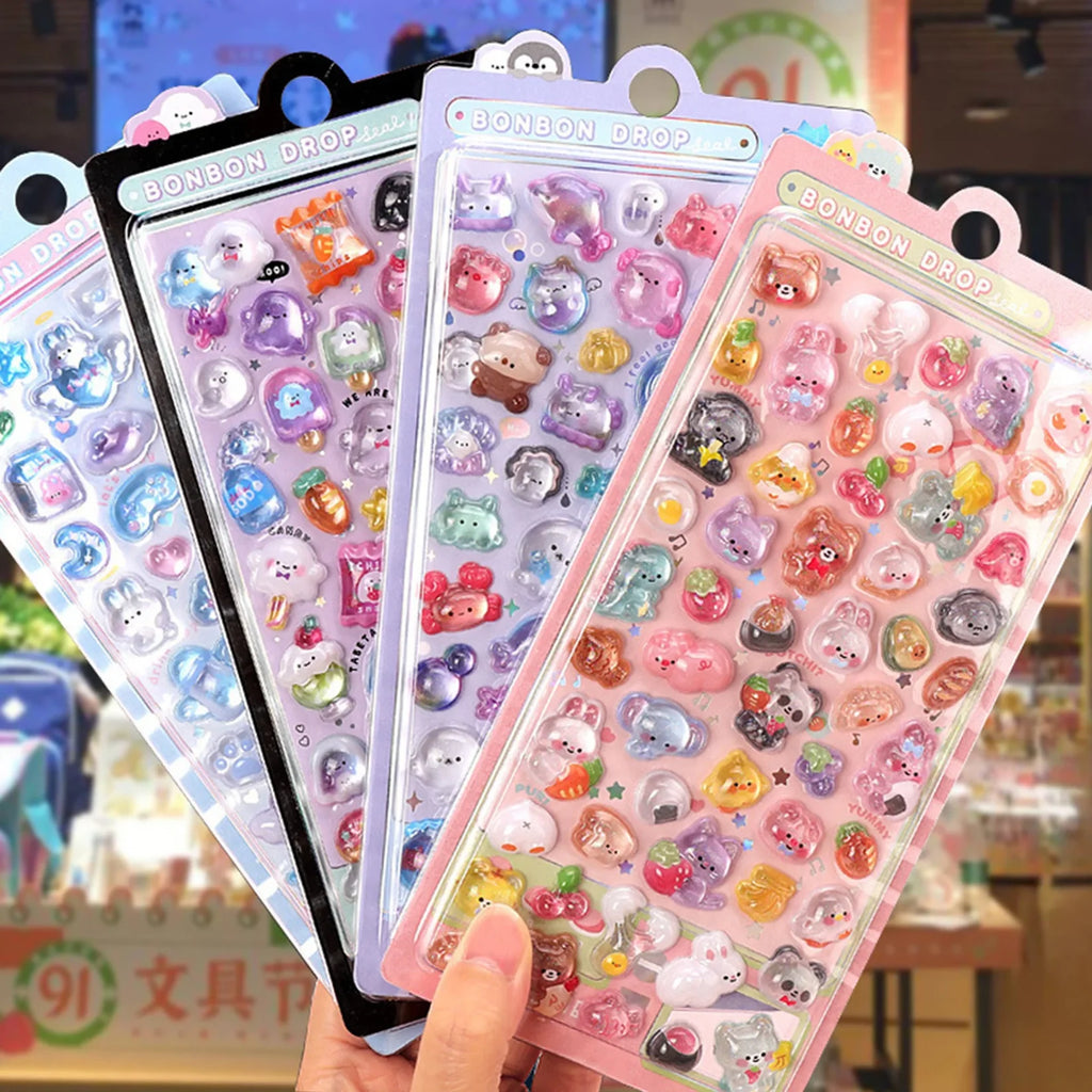 3D Puffy Stickers 🌈 | Cute & Colorful Decoration Magic ✨