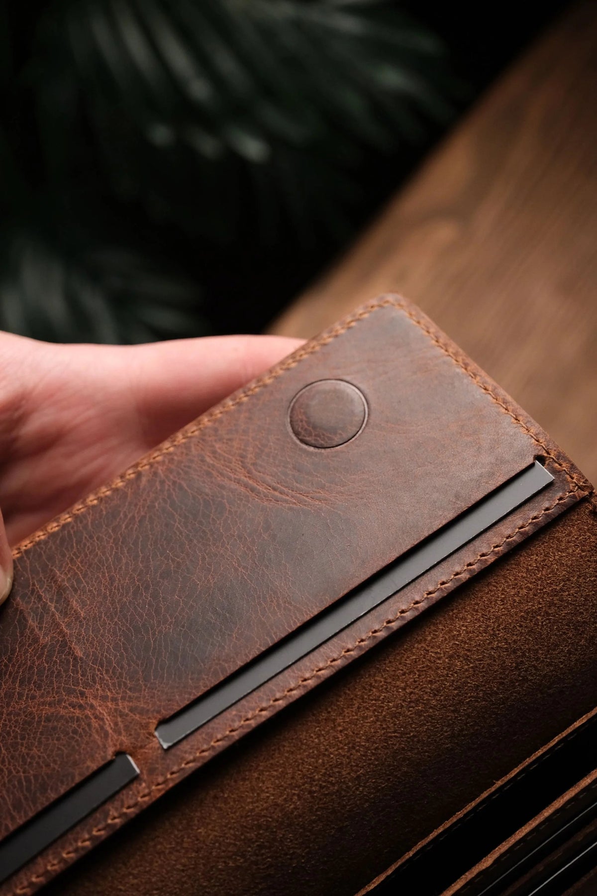 Turkish Style Handmade Leather Phone Wallet ( PURE LEATHER )