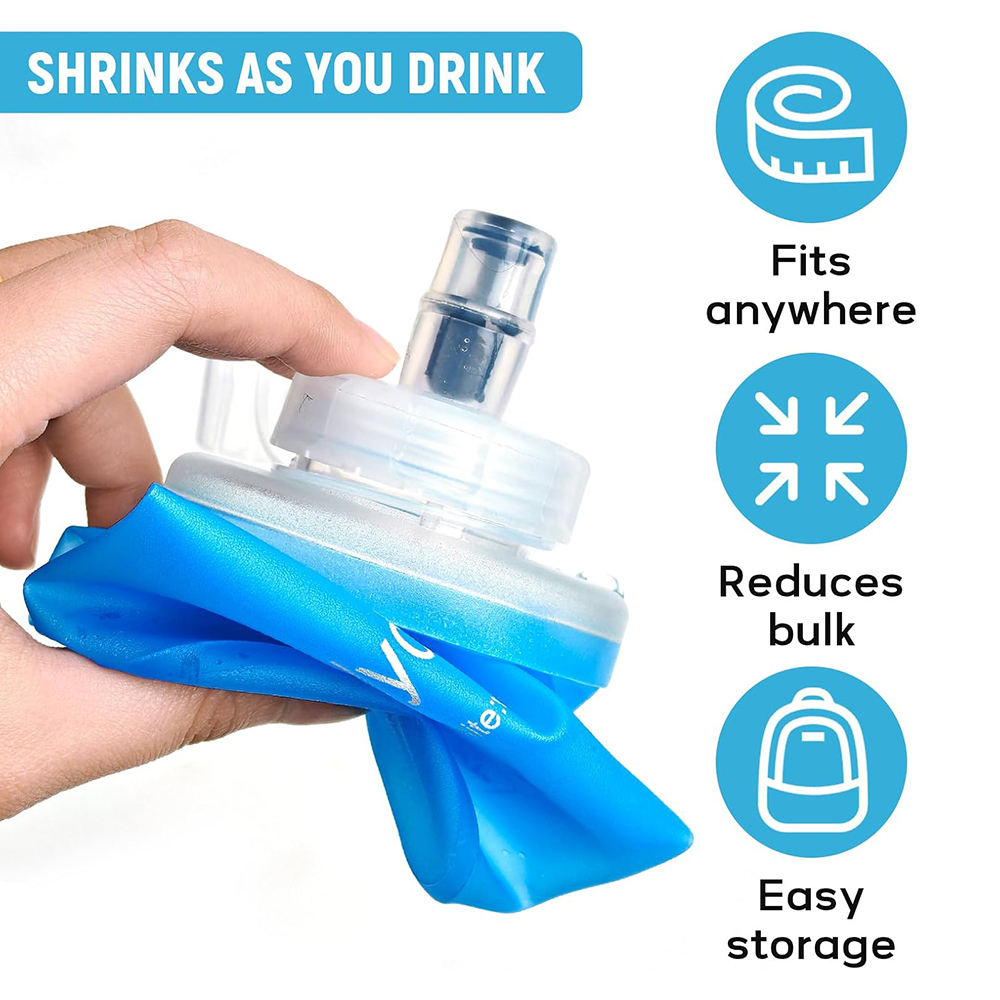 ROCKBROS collapsible soft flask water bottle