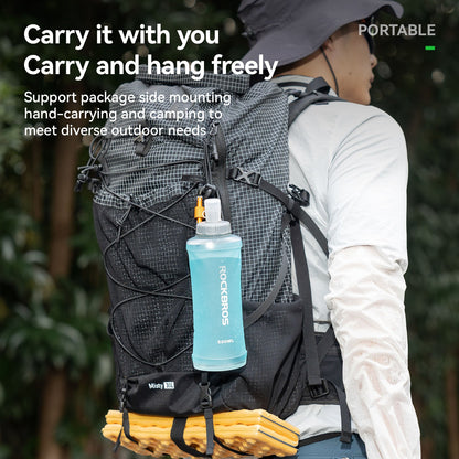 ROCKBROS collapsible soft flask water bottle