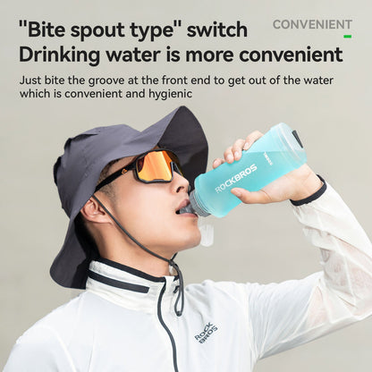 ROCKBROS collapsible soft flask water bottle