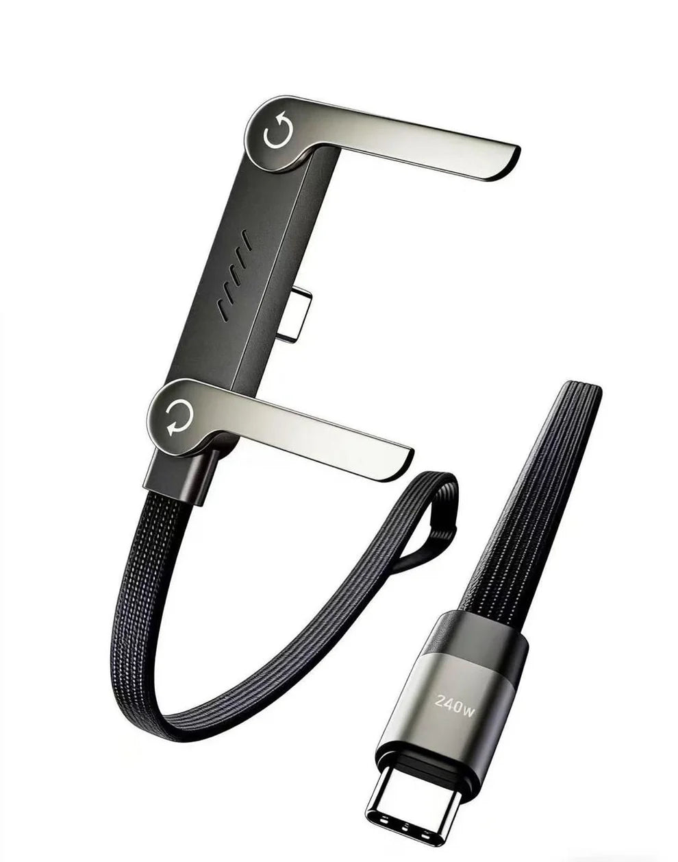 240W Multipurpose Foldable Fast Charging Phone Holder Cable