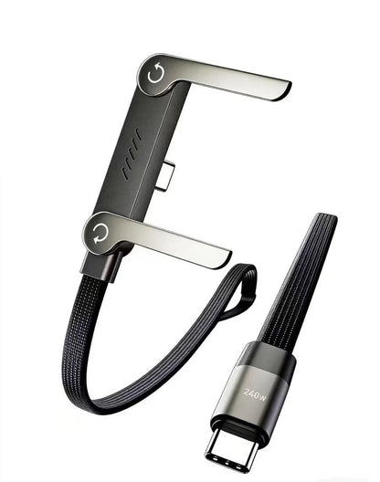 240W Multipurpose Foldable Fast Charging Phone Holder Cable