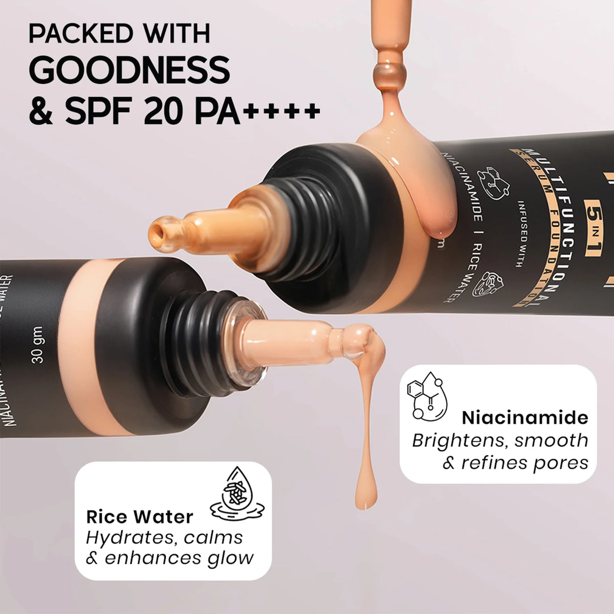 Skin Tint 5 In 1 Multifunctional Serum Foundation