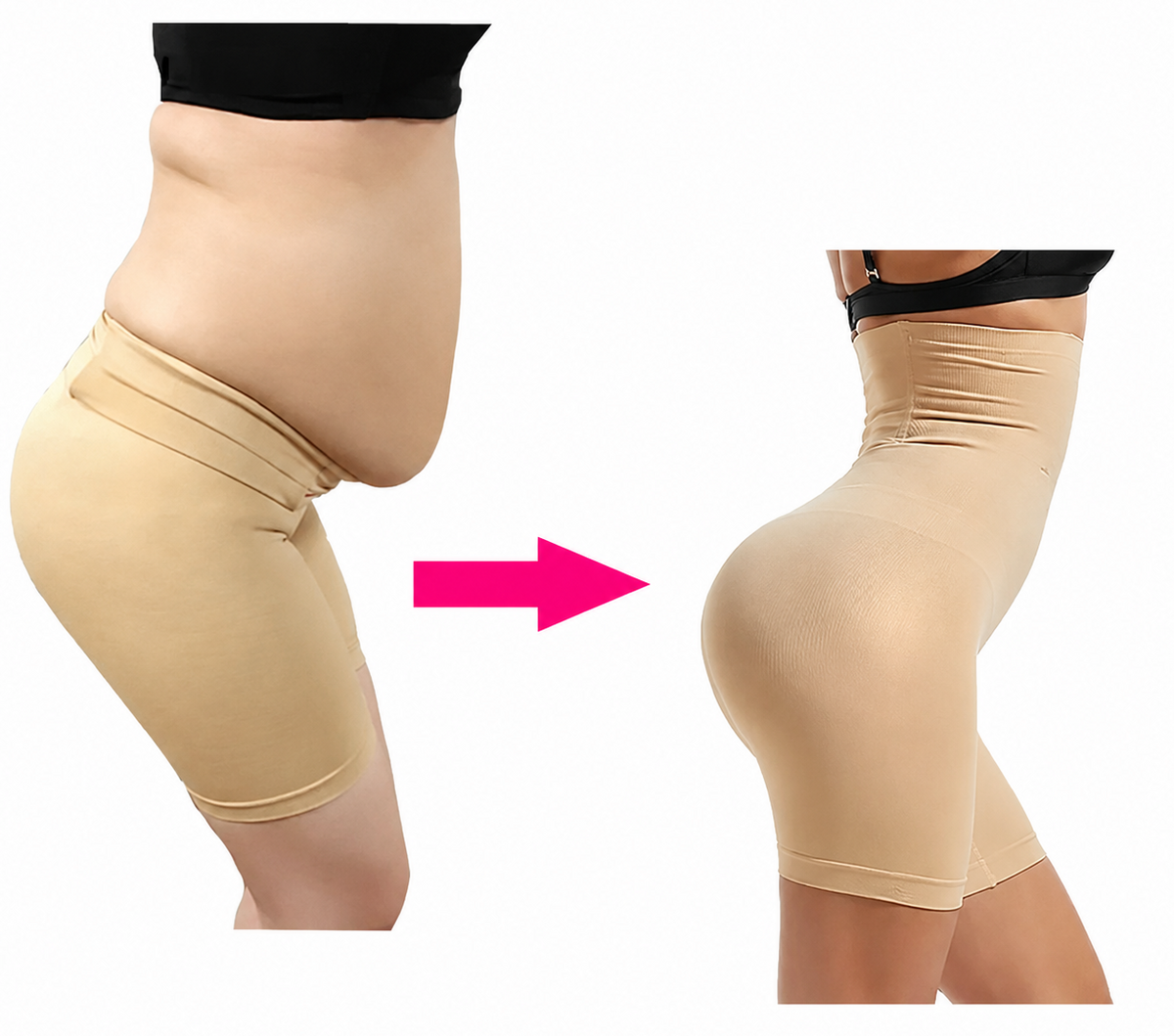 High-Waist Tummy Control Shapewear Shorts
