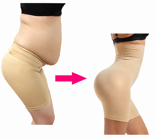 High-Waist Tummy Control Shapewear Shorts