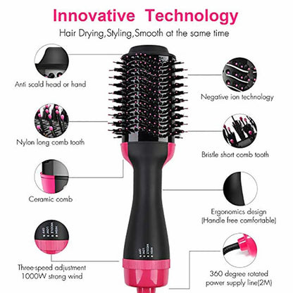 Hot Hair Dryer Air Brush Straightener