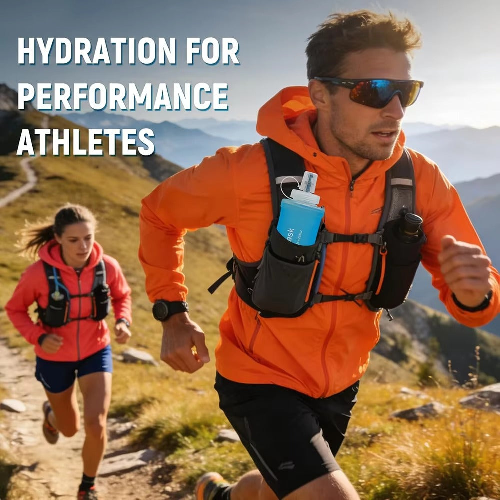 ROCKBROS collapsible soft flask water bottle