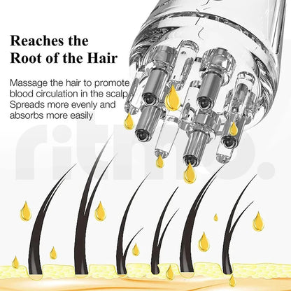 Scalp Oil Applicator Comb Bottle