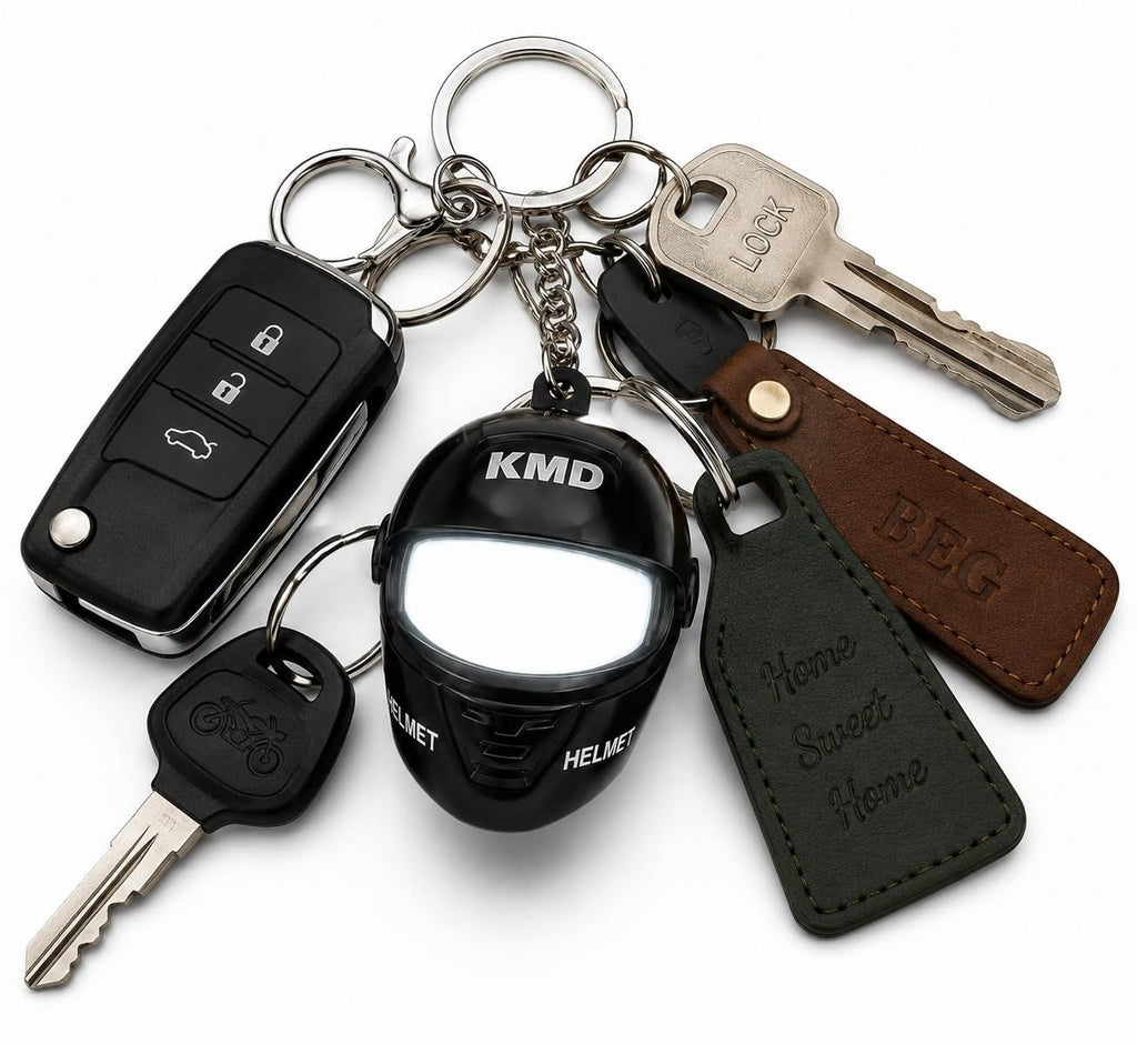 LED Helmet Keychain for Bike lovers